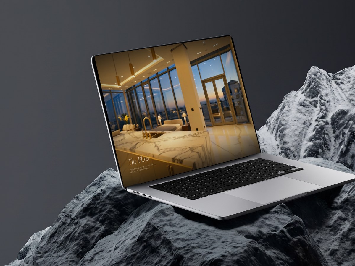 The Meridian on a laptop
