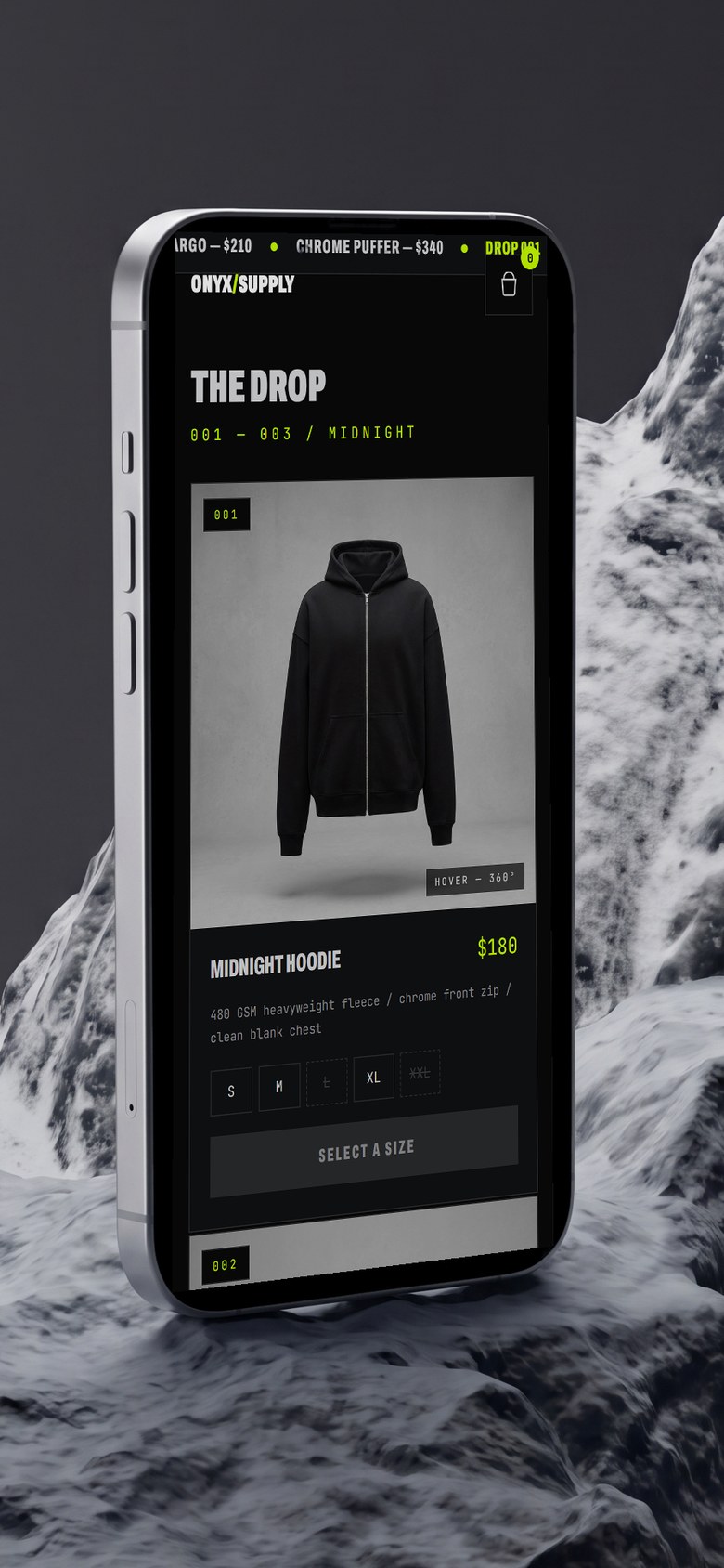 Onyx Supply on a phone