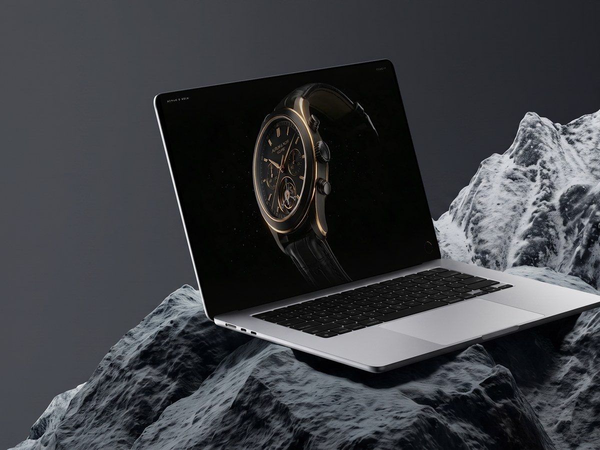 Aurum & Noir on a laptop